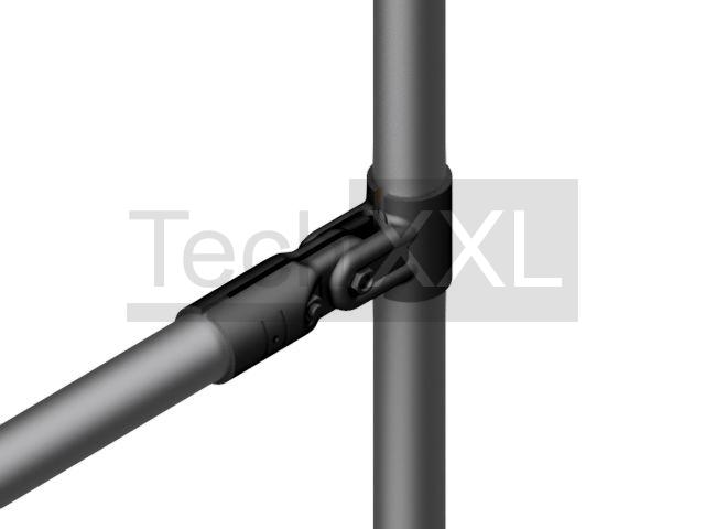 Consejos de diseñoconector diagonal D28, negra, pivotante 180°, laborioso