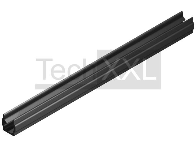 Perfiles cubrerranura 5 negra 2000mm compatible con Item 0.0.391.74