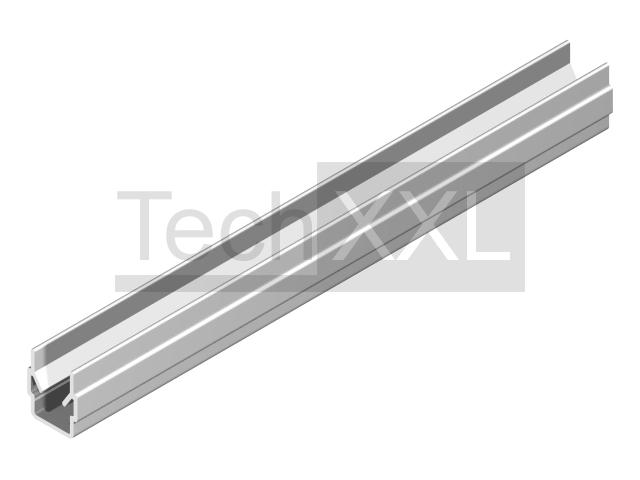 Perfiles cubrerranura 8 gris 2000mm compatible con Item 0.0.489.45