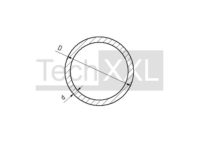 Tubo redondo D35,4x4,5 wie HH300RR127